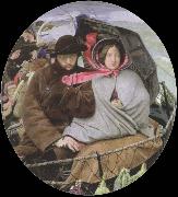 Ford Madox Brown the last of england Sweden oil painting artist